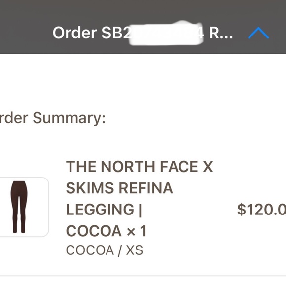 Skims x The North Face Refina Legging Cocoa (Looking to trade for size S) - Picture 4 of 4